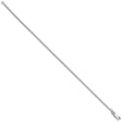925 White Gold 1.75 mm Curb Chain Anklet, Polished
