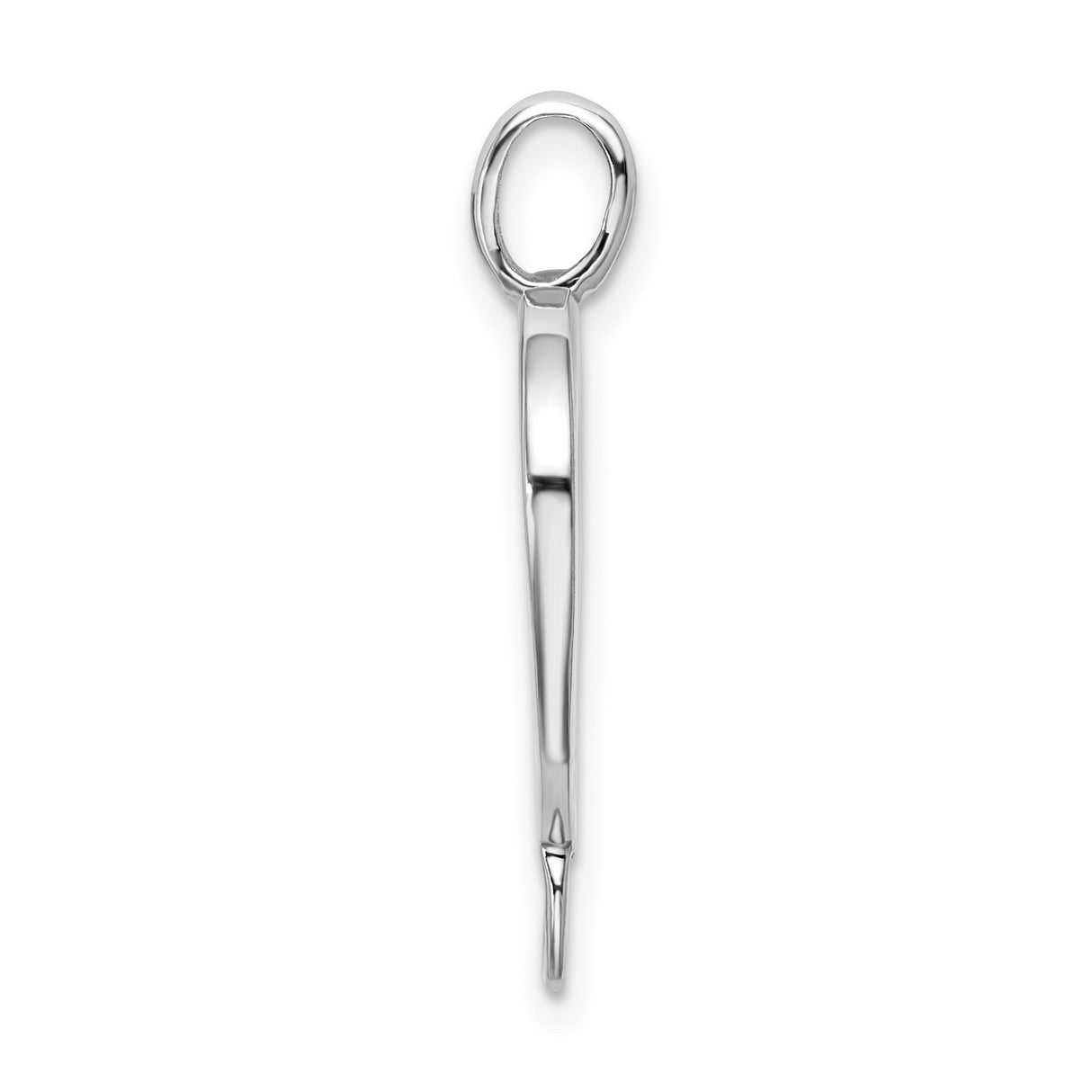 Sterling Silver Heart Shaped Pendant with Open Loop Design, Minimalist Romantic Charm for Women