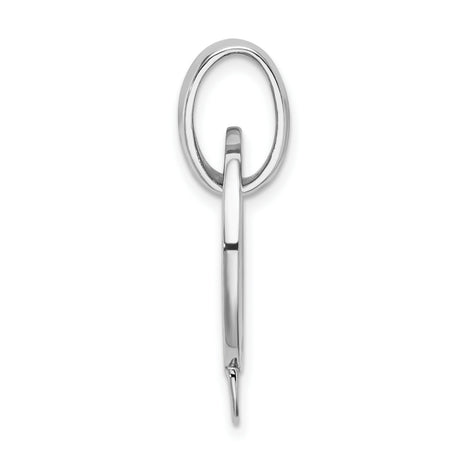 Round Holder Disc Charm Pendant in Real 925 Sterling Silver