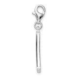 Sterling Silver Letter Y Pendant Charm with Cubic Zirconia, Alphabet Initial Jewelry