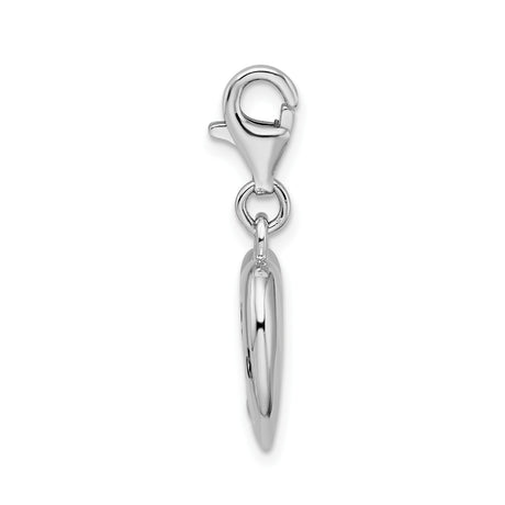 Sterling Silver Heart Pendant with Cubic Zirconia, Baby on Board Engraving, Maternity Jewelry