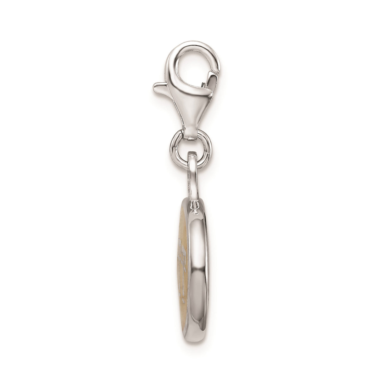 Sterling Silver Pitt Oval Pendant, University of Pittsburgh Gold Tone Enamel Charm