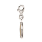 Sterling Silver Pitt Oval Pendant, University of Pittsburgh Gold Tone Enamel Charm