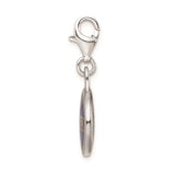 Sterling Silver UCONN Charm Pendant with Blue Enamel, Red and White Lettering