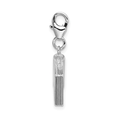 Sterling Silver Passport Charm with Enamel Design, Travel and National Pride Theme