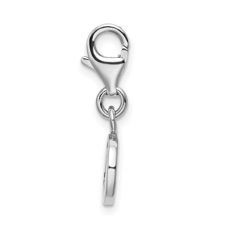 Sterling Silver Awareness Ribbon Pendant, Support and Hope Symbol Charm for Women