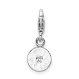 Sterling Silver Awareness Ribbon Pendant, Support and Hope Symbol Charm for Women