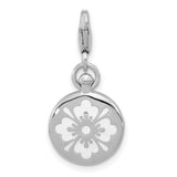 Sterling Silver Compass Charm Pendant, Reversible 3D Nautical Design, Unisex Adventure Jewelry
