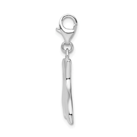 Sterling Silver Whale Tail Pendant, Ocean-Inspired Nautical Charm for Women