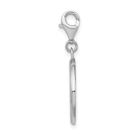 Sterling Silver Peace Sign Pendant, Open Circle Harmony Charm, Bohemian Retro Style