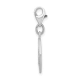 Miraculous Medal Clip-On Charm Pendant in Real 925 Sterling Silver