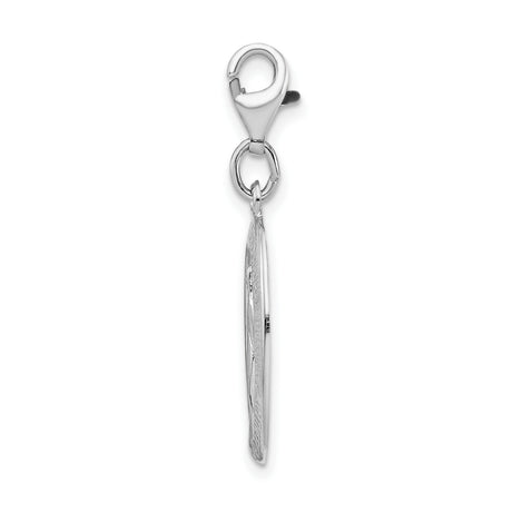 Sterling Silver Miraculous Medal Pendant with Virgin Mary Inscription, Catholic Charm