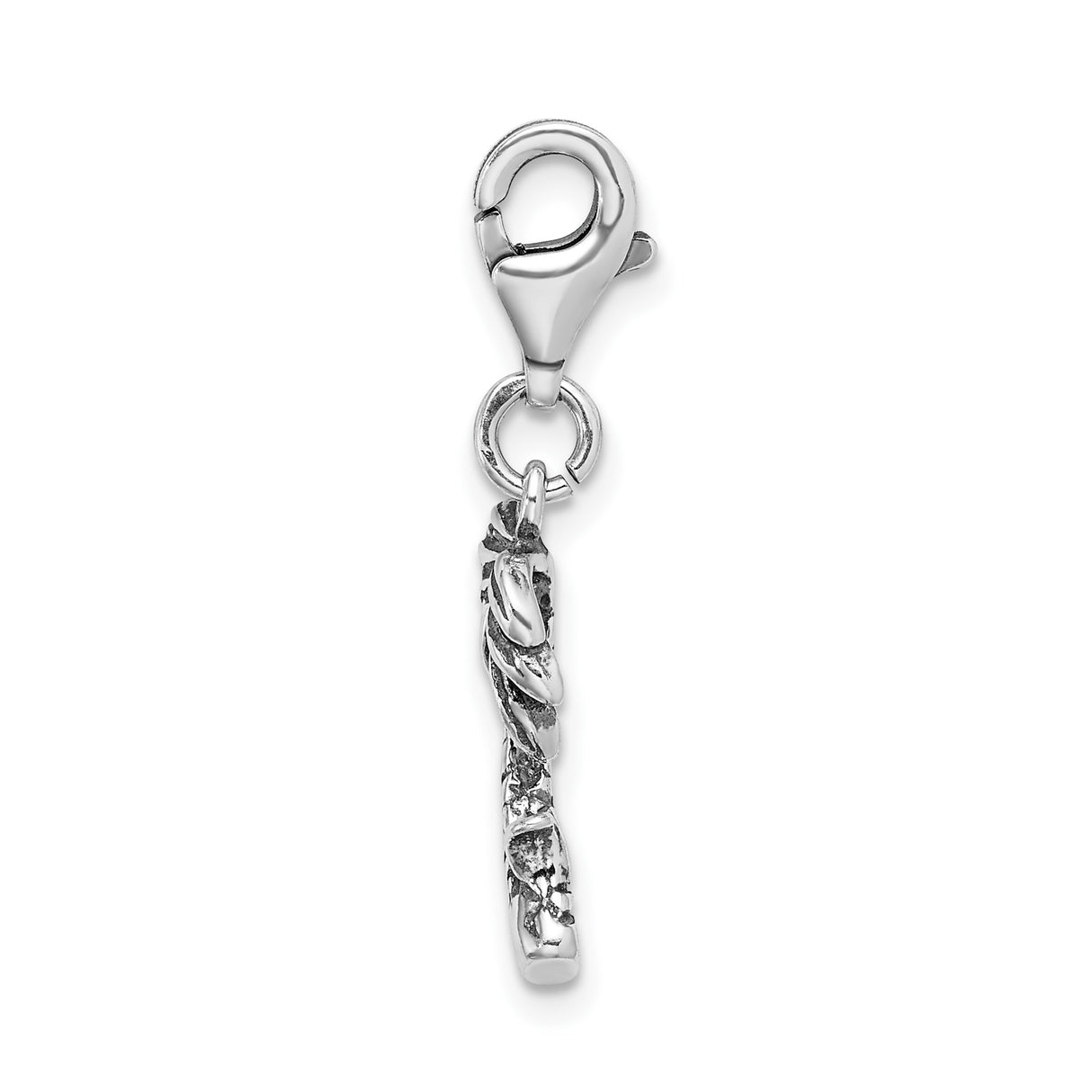 Sterling Silver Palm Tree Charm Pendant, Tropical Beach Vacation Jewelry