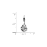 Sterling Silver Scallop Shell Pendant Charm, Camino de Santiago Religious Jewelry