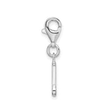 Sterling Silver Double Eighth Note Pendant, Musical Symbol Charm for Musicians and Music Lovers