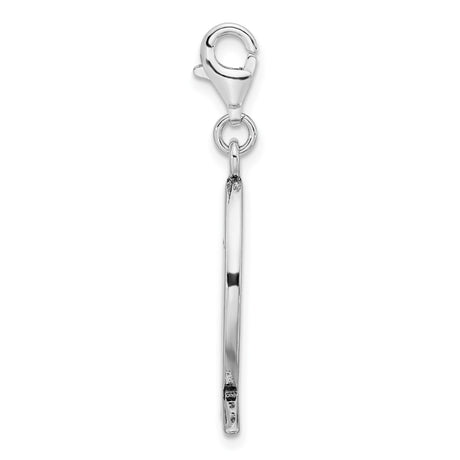 Sterling Silver Ichthys Pendant with WWJD Engraving, Christian Fish Charm Jewelry