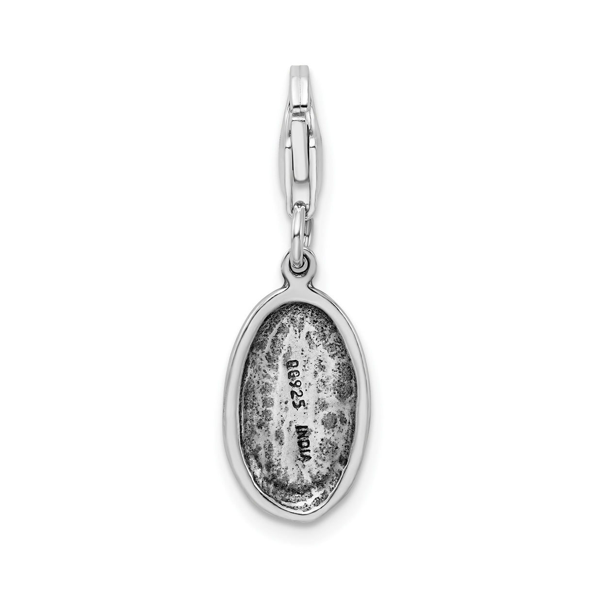 Sterling Silver Sister Pendant, Oval Charm with Sentimental Family Bond Theme for Women