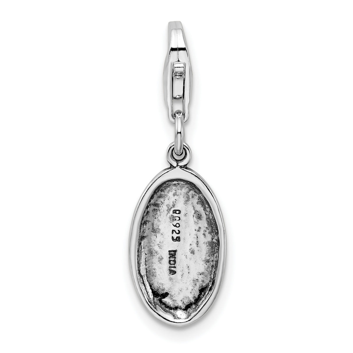 Sterling Silver Survivor Oval Pendant, Motivational Charm Symbolizing Strength and Resilience
