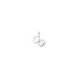 Sterling Silver Oval Locket Charm with Love Text and Heart Symbols for Women