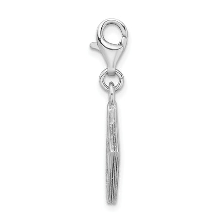 Sterling Silver Passport Charm Pendant with US Great Seal, Travel Symbol Design