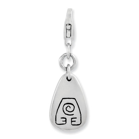 Sterling Silver Pendant with Earth Kingdom Nature Symbol from Avatar The Last Airbender