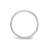 Sterling Silver Comfort Fit wedding band ring alternate angle