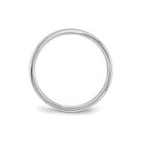 Sterling Silver Comfort Fit wedding band ring alternate angle
