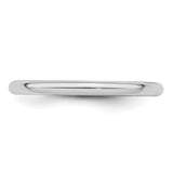 Sterling Silver Comfort Fit wedding band ring detail view