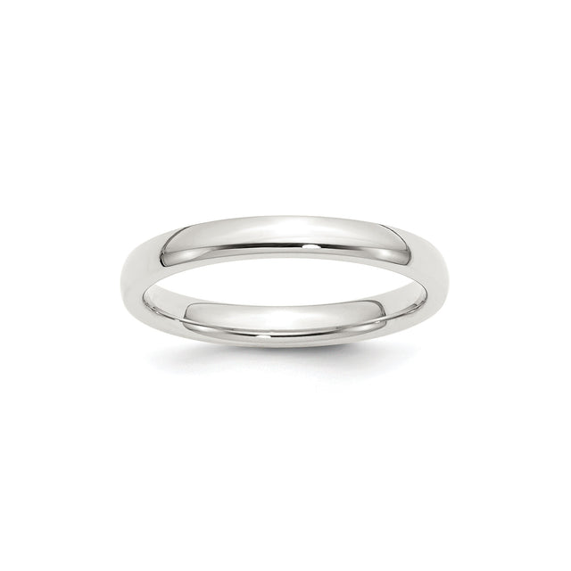 Sterling Silver Comfort Fit wedding band ring