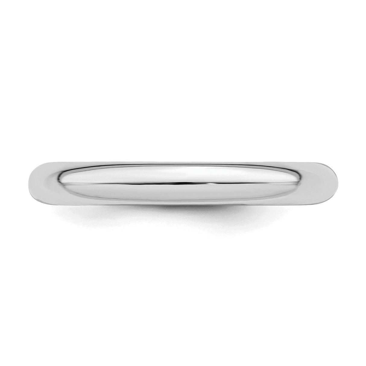 Sterling Silver Comfort Fit wedding band ring detail view