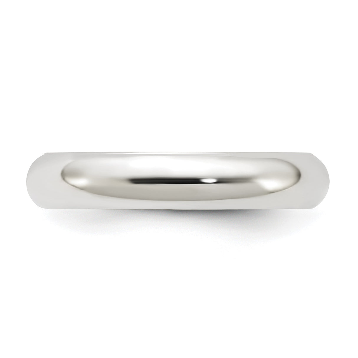 Sterling Silver Comfort Fit wedding band ring detail view