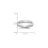 Sterling Silver Comfort Fit wedding band ring shown for scale