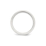 Sterling Silver Comfort Fit wedding band ring alternate angle