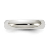 Sterling Silver Comfort Fit wedding band ring detail view