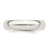 Sterling Silver Comfort Fit wedding band ring detail view