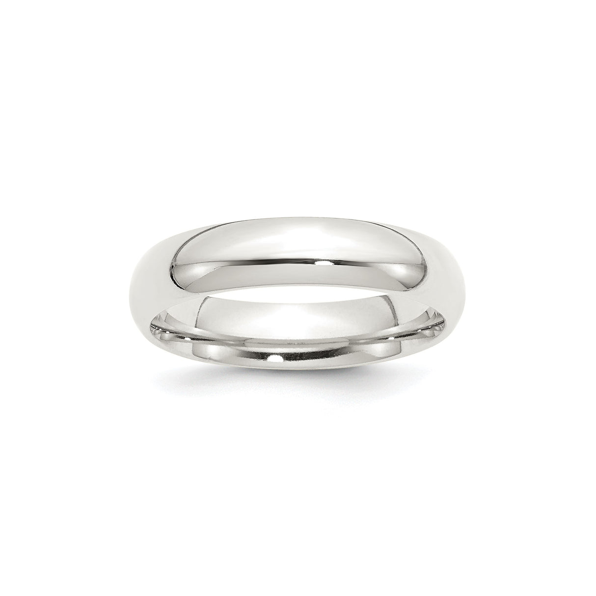 Sterling Silver Comfort Fit wedding band ring