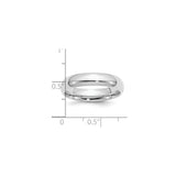 Sterling Silver Comfort Fit wedding band ring shown for scale