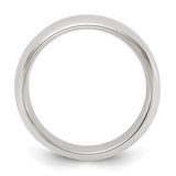 Sterling Silver Comfort Fit wedding band ring alternate angle