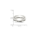 Sterling Silver Comfort Fit wedding band ring shown for scale