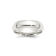 Sterling Silver Comfort Fit wedding band ring