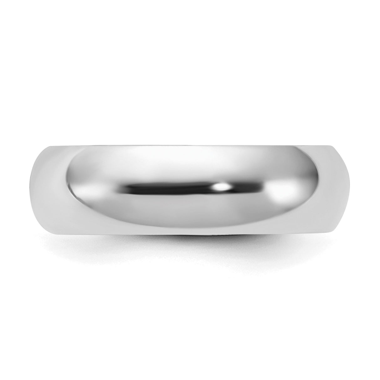 Sterling Silver Comfort Fit wedding band ring detail view
