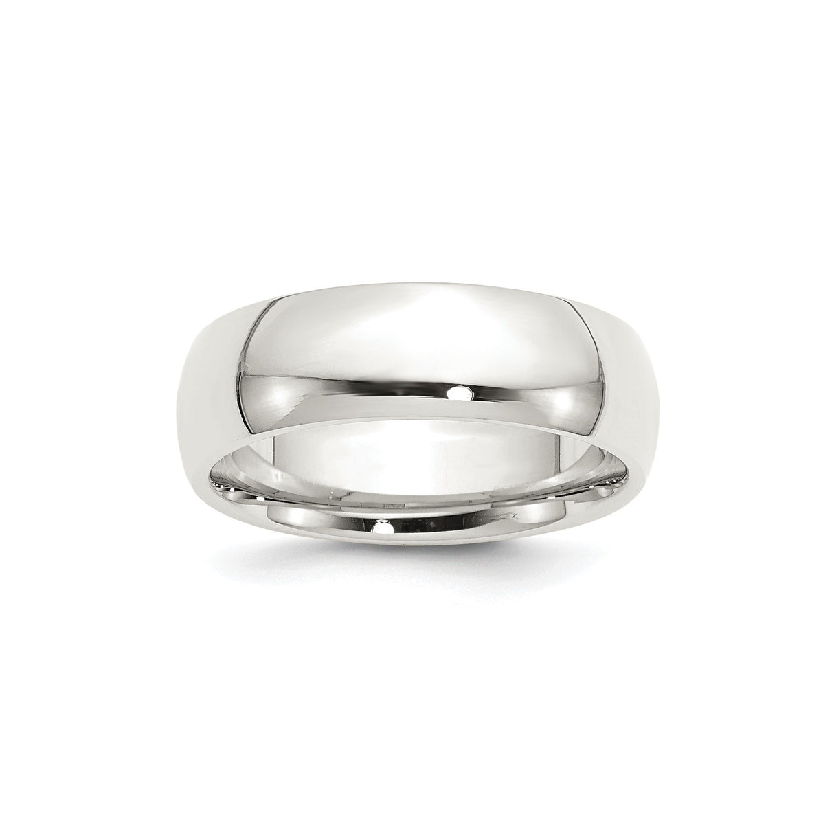 Sterling Silver Comfort Fit wedding band ring