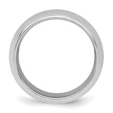 Sterling Silver Comfort Fit wedding band ring alternate angle