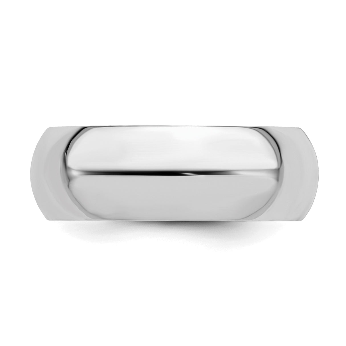 Sterling Silver Comfort Fit wedding band ring detail view