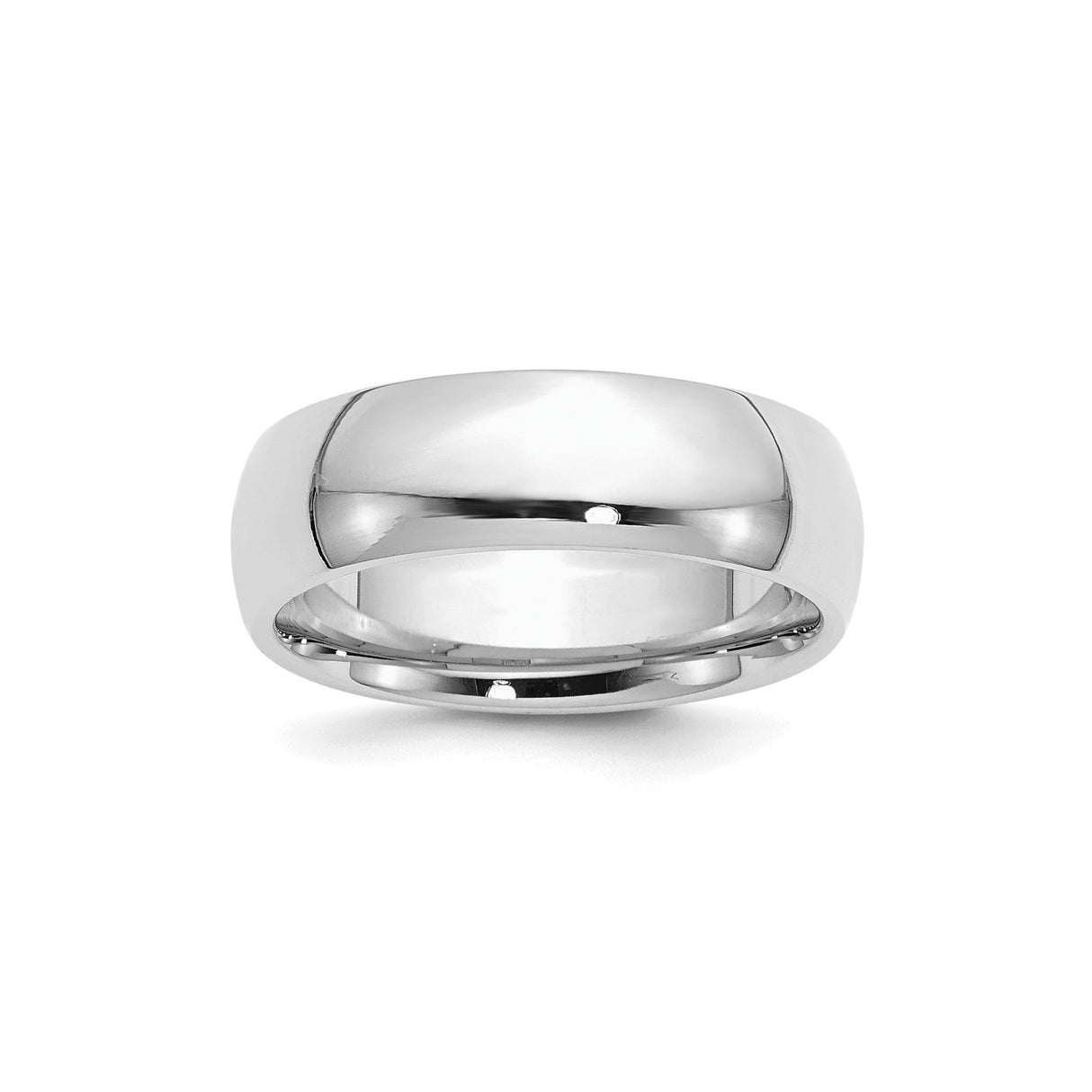 Sterling Silver Comfort Fit wedding band ring