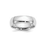 Sterling Silver Comfort Fit wedding band ring