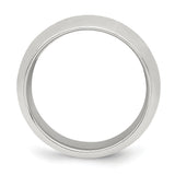 Sterling Silver Comfort Fit wedding band ring alternate angle