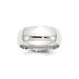 Sterling Silver Comfort Fit wedding band ring