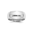 Sterling Silver Comfort Fit wedding band ring