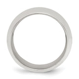 Sterling Silver Comfort Fit wedding band ring alternate angle
